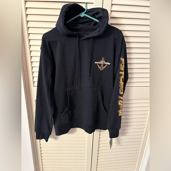 Psycho Tuna anchor Street Wear Logo Graphic Hoodie nwt - Picture 1 of 3